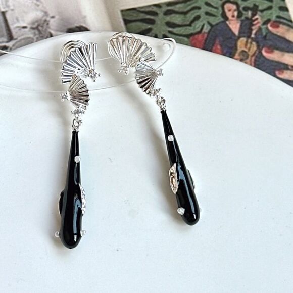 Statement drop earrings A507 - Picture 1 of 5